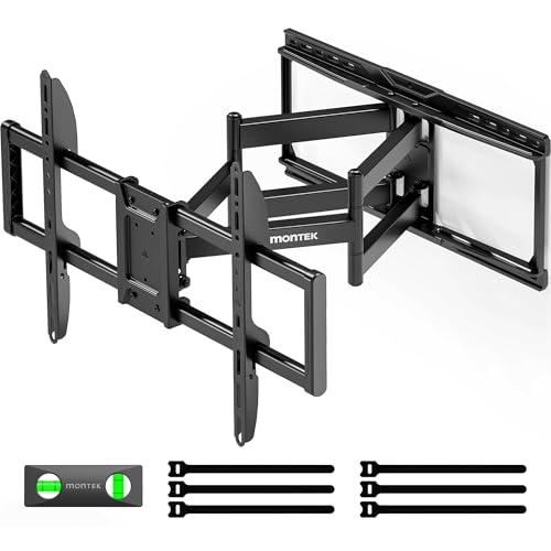 monTEK Heavy Duty TV Wall Mount for 37-90 Inch TVs up to 165lbs, 4X Load Tested, 25.1" Extended Full Motion Dual Articulating Arms, Fits 12/16/18/24" Studs, Tool-Free Tilt/Swivel, Max VESA 600x400mm by monTEK - Used condition - CA$63.84