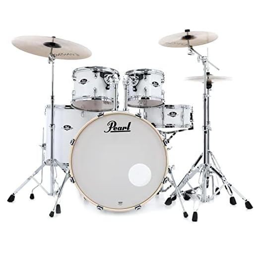 Pearl Export EXX 5-Piece Drum Set with Hardware - Fusion Configuration- Pure White