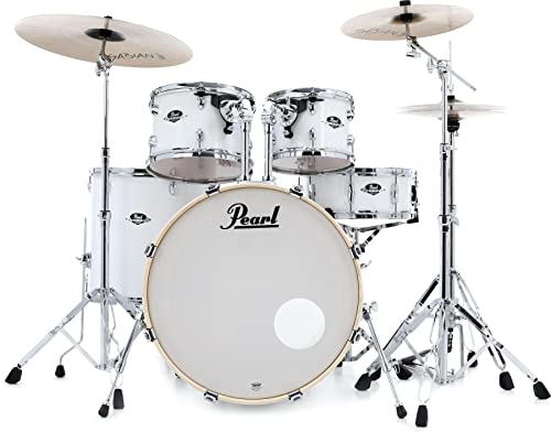 Pearl Export EXX 5-Piece Drum Set with Hardware - Fusion Configuration- Pure White