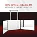 Self-Cut System 3 Way Mirror with LED Lights – Trifold Self Cut Barber Mirror for Men and Women, 360 View for Easy Haircuts, Travel Friendly - Three Way Design for Grooming and Styling