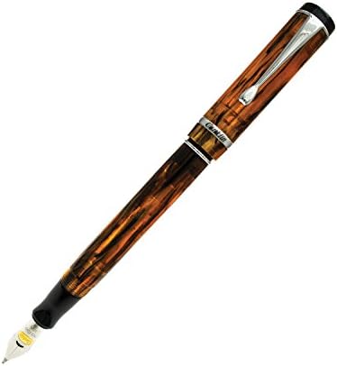 Conklin Duragraph Amber Fountain Pen, Stub Nib (CK71343)