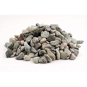 Bum Bum Bhole Rain-Forest Green Natural Decorative Landscape Stones,Garden Borders,Paths,Stepping 1kg (1/2″-1″, XS)