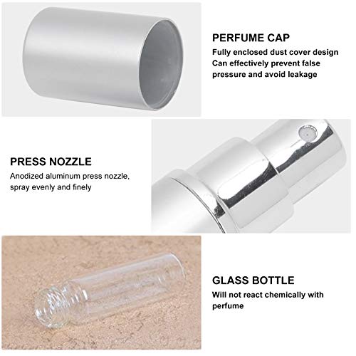 ANKROYU Perfume Atomizer Sprayer, Portable Mini Refillable, Perfume Bottle Perfume Scent Aftershave Atomizer, Empty Refillable Spray for Purse Travel(B) - Image 4