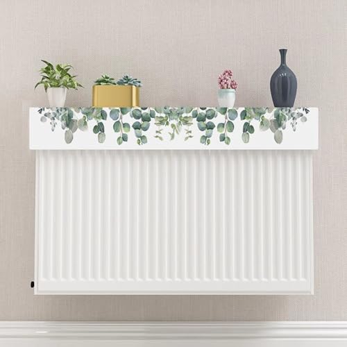 Altovexis Radiator Shelf Top Bracket Cover Small Floating Organizer Rack for Home Living Room Bedroom Hallway, No Drill Shelf (White, 19.6 in)