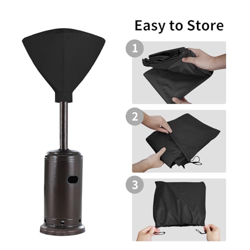 image for Easy-Going Patio Heater Top Cover with Zipper, Waterproof, Dustproof, 