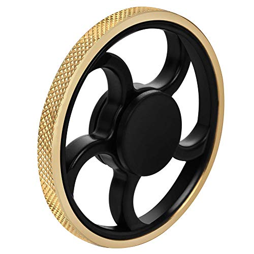 URSKYTOUS Fidget Spinner, figet Spinner Toy Time Killer Golden Steering Wheel
