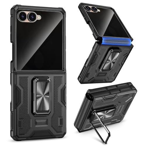 Image of VEGO for Samsung Flip 8 Case with Built-in Privacy Screen Protector-Black