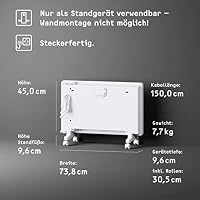 STIEBEL ELTRON Elektroheizung Standgerät für ca. 25 m², TÜV geprüft, Konvektor-Heizung mit elektronischer Regelung, 2 kW, energiesparend, LC-Display, Rollen, 204451 – Ansicht 6