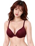 [ohyeahlady] レディース ブラジャー ワイヤー入り 薄型モールドカップ 響きにくい Tシャツブラ シンプル 大きいサイズ B75-E100