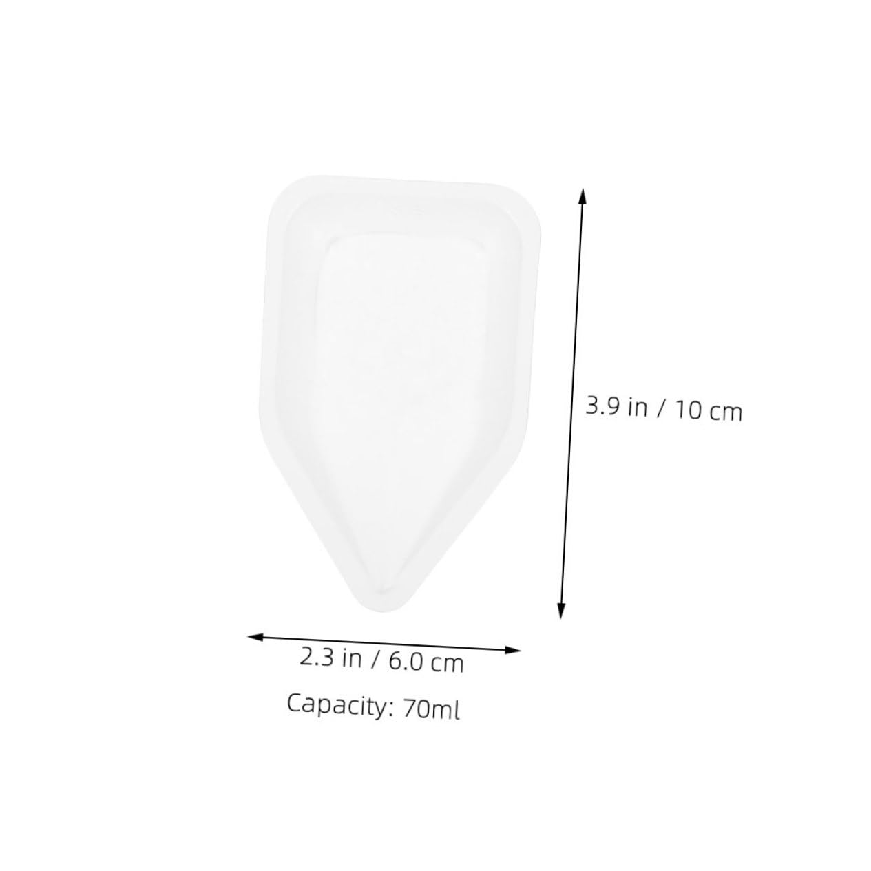 BESTonZON 10pcs Portable Weighing Trays 70ml Plastic Weighing Dishes for Accurate Measuring for and Cosmetics Use