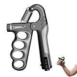 Hand Grip Musculation Réglable 5-100kg Avec Compteur Intelligent, Musculation Main Et Poig...