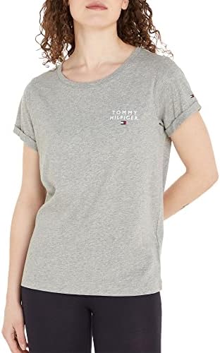 Tommy Hilfiger SHORT SLEEVE Tişört Kadın Tişört, Gri, SM - Görsel 1