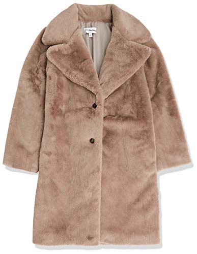 The Drop Women's Kiara Long Oversized Faux Fur Coat, Rose Mauve, M #TOP5