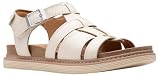 Clarks Arwell Sun Womens Cream Leather, 8
