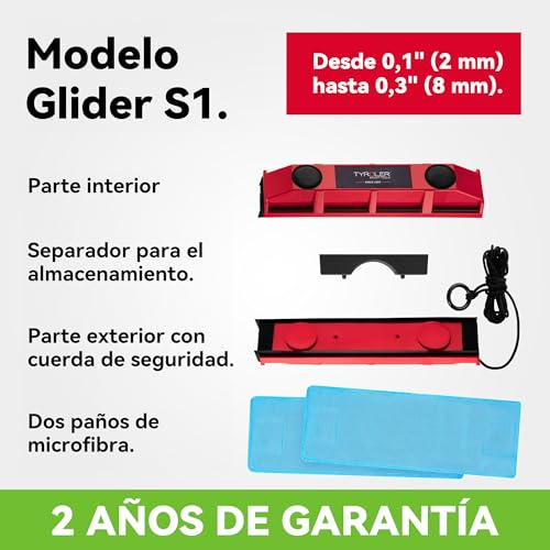 Miniatura 6 de Tyroler Glider S-1 Limpiacristales Magnético Se Adapta A Ventanas De Cristal Simple De 2-8mm Limpia Ventanas Magnético Limpiador De Cristales Magnético Limpiador Cristales Magnetico