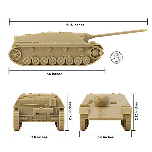 Bmc Ww2 German Jagdpanzer Iv Tank Destroyer - Tan Plastic Army Men Vehicle #TOP1