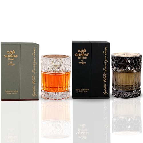 ZIMAYA Sharaf Blend & Sharaf The Club - Extrait De Parfum Spray 100ML (3.4OZ), Long Lasting, Signature Blend - Enrich Your Senses.