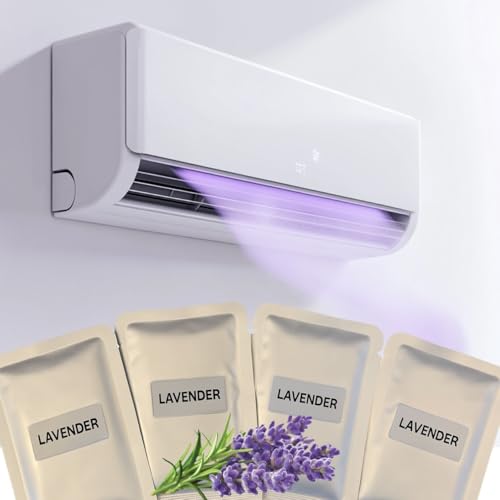 Pack of 4 Lavender Scented Aroma Pads for Air Conditioner Vents – Soothing Fragrance Refills for Home and HVAC Units