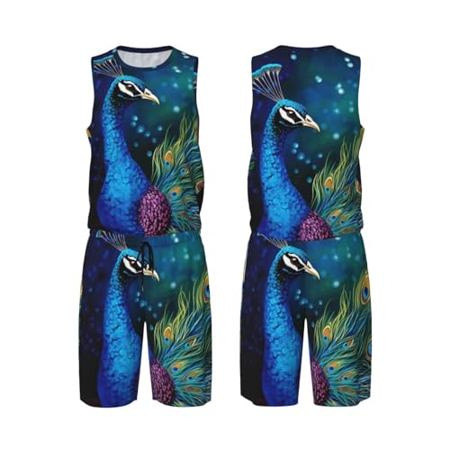 Maillot de basket-ball coloré paon pour briller lors de vos tournois d'été