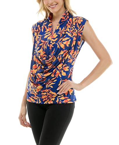 Image of Zac & Rachel Women's Pull on Sleeveless Dty Cowlneck Knit Top