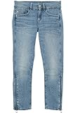  G Star Lynn Mid Skinny 7/8 Zip Wmn Damen Stretchjeans Jeans Hose Röhrenjeans, Farbe:hellblau, Hosengrößen:W27, Hosenlängen:L32