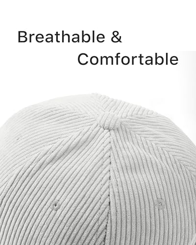 Image of WESTEND Corduroy Baseball Cap for Men and Women - Cool Weather Hats
