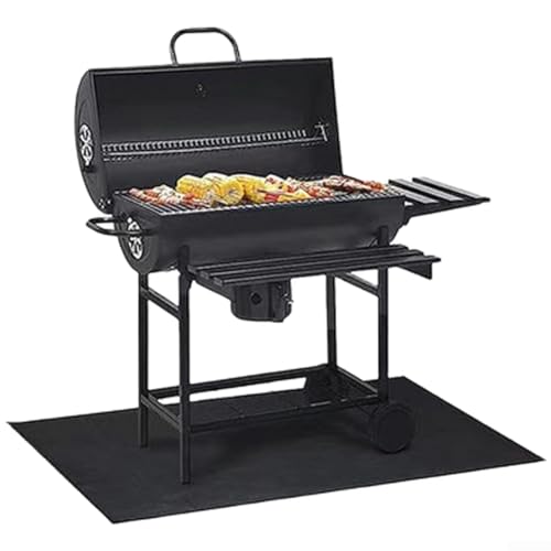 Yuanpgky Alfombrilla de barbacoa de alta resistencia para uso en exteriores, almohadilla de fibra de vidrio ignífuga para terrazas, patios y protección de césped, barbacoa resistente al calor de 11 a