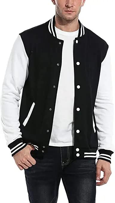 PAKLONMen's Regular Fit Bomber Jacket