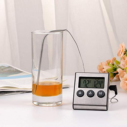 Nishore Termômetro digital de carne para churrasco Cozinha de alimentos Termômetro Sonda Bife Medido