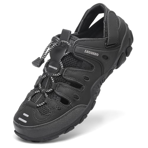 SAGUARO Damen Sandalen Rutschfest Atmungsaktiv Outdoor Sport Trekking & Wandersandalen, 36-42 EU