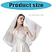DLOULP Stylish Bridal Veils Delicate Double Layers Fashionable Soft Bridal for Weddings and Banquets Bachelorette Party Veils