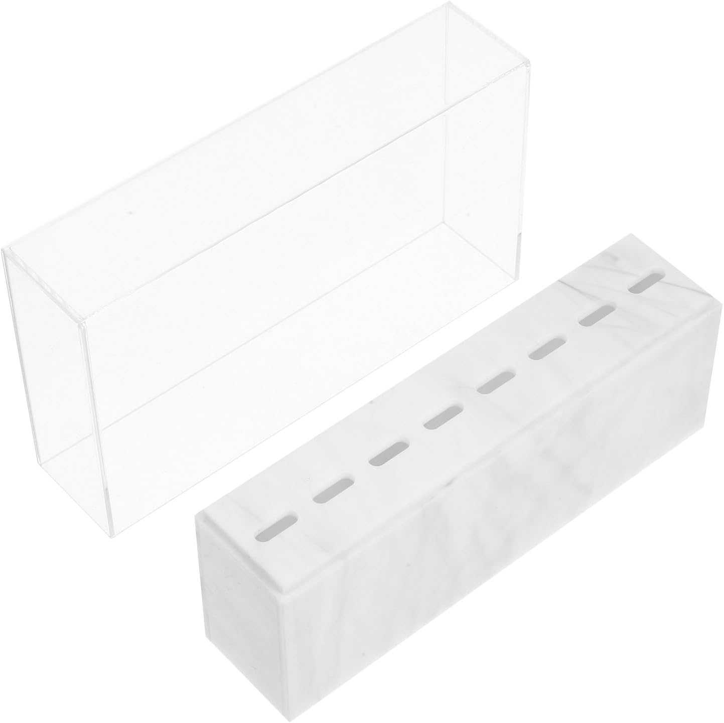 Acrylic Tweezers Shelf White Display Rack for Beauty Salon and Nursing Home