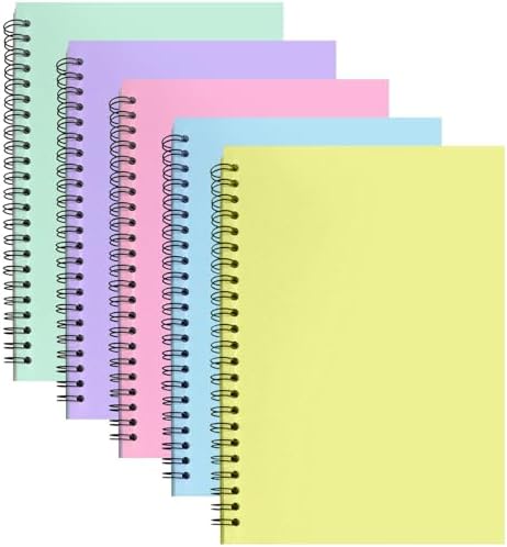 ABCDPP 5 Packs Spiral Notepad A4, A4 Notebook, 50 Pages/Kraft Cover - View #6