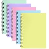 ABCDPP Spiralblock, A4, mehrfarbig, 5 Packungen