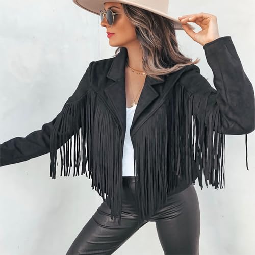 Veste en daim à pompons pour structurer une silhouette sans effort - 4