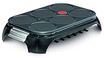 Tefal Crep Party Stainless Steel & Design PY558813 Pancake and Non-Stick Coating Stainless Steel with a Capacity for 6 Pancakes, Pancakes or Pancakes