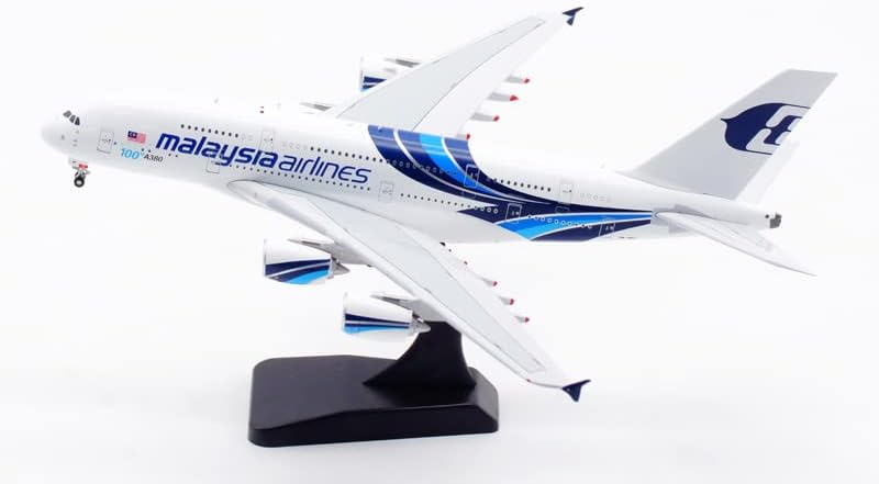 Miniatura 6 de Hobby-Ace Aviación Malaysia Airlines para Airbus A380 9M-MNF 1400 avión modelo preconstruido