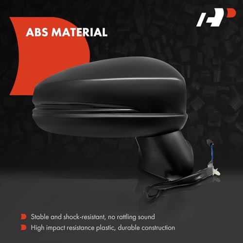 A-Premium Passenger Side Power Door Mirror - Compatible with Honda Fit LX 2015-2020 - Non-Heated Manual Folding Black Smooth Outside Rear View Mirror - Replace# 76208-T5R-305 by A-Premium - Used condition - Image 3