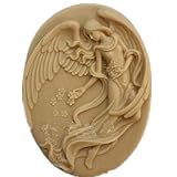 GreatMold New Dancing Angel Soap Mold Cake Tools Silicone Mold Oval Flower Soap Making Mold Resin Mo