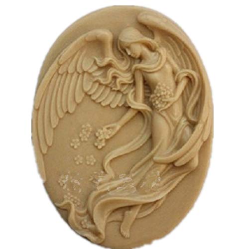Greatmold New Dancing Angel Soap Mold Cake Tools Silicone Mold Oval Flower Soap Making Mold Resin Mold #TOP30