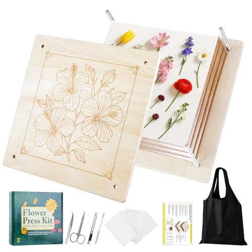 MeRGBWLife Wooden Flower Press Kit (11x11)