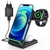 [Sicherheitsladen und Mehrfachschutz] Mit der fortschrittlichen Qi-Zertifizierung und einem Smart-Chip sowie Überstromschutz, Überspannungsschutz und Überladeschutz schaltet sich dieses kabellose Ladegerät automatisch aus, nachdem Ihr Gerät vollständig aufgeladen ist, um Schäden durch Überladen des Geräteakkus zu vermeiden Achten Sie voll und ganz auf Ihre Ladesicherheit. Massive Wärmeableitungslöcher auf der Rückseite des kabelloser ladeständer machen Ihren Ladevorgang kühler und sicherer.