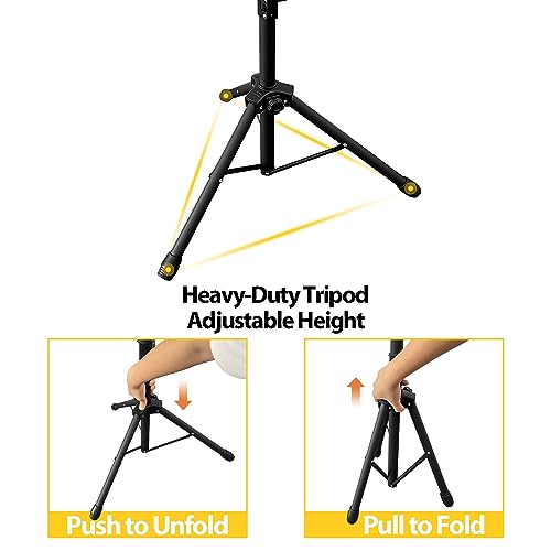 Sutekus Projector Stand Portable Projector Tripod with 180° Tilting Laptop Tripod Stand Adjustable From 22" to 47" with Phone Holder for Home Office Studio (Split Tray) by Sutekus - Image 5
