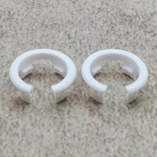 ULEIVA Ersatz Klemmbuchse 2 Stck Weiss kompatibel mit EURA Heizkörper Seitenverkleidung