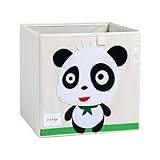 DODYMPS Foldable Animal Canvas Storage Toy Box/Bin/Cube/Chest/Basket/Organizer For Kids, 13 inch (Pa