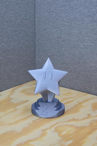 3D Printed Mari0 Racing Trophy Set - Gold, Silver, Bronze