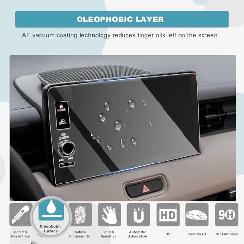 CDEFG for 2026 Honda Civic Screen Protector, Tempered Glass for Honda Civic 2022-2026 (Si/Type R/Sport Touring Hybrid/SportTouring/Touring) 9-inch Touchscreen, 2026 Civic Sedan Hatchback Accessories by CDEFG - Image 5