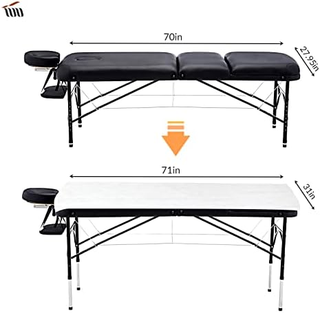 TVVCALK Disposable Massage Table Sheets, Massage Sheets Covers, Disposable Bed Sheets for Massage Table SPA Salon Beauty Travel, Breathable Non-Woven Fabric, 31.5 x 78.8inch,20 Pack