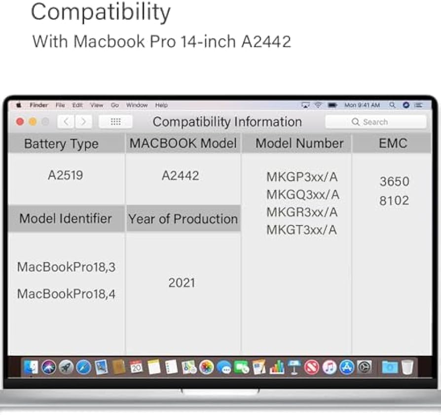 Amazon.com: XINGLT A2519 Battery Replacement for A2442 MacBook Pro