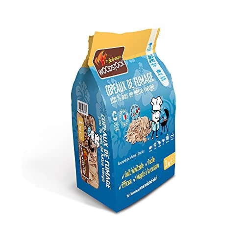 Woodstock Copeaux de Fumage 100% Bois de hêtre 1kg